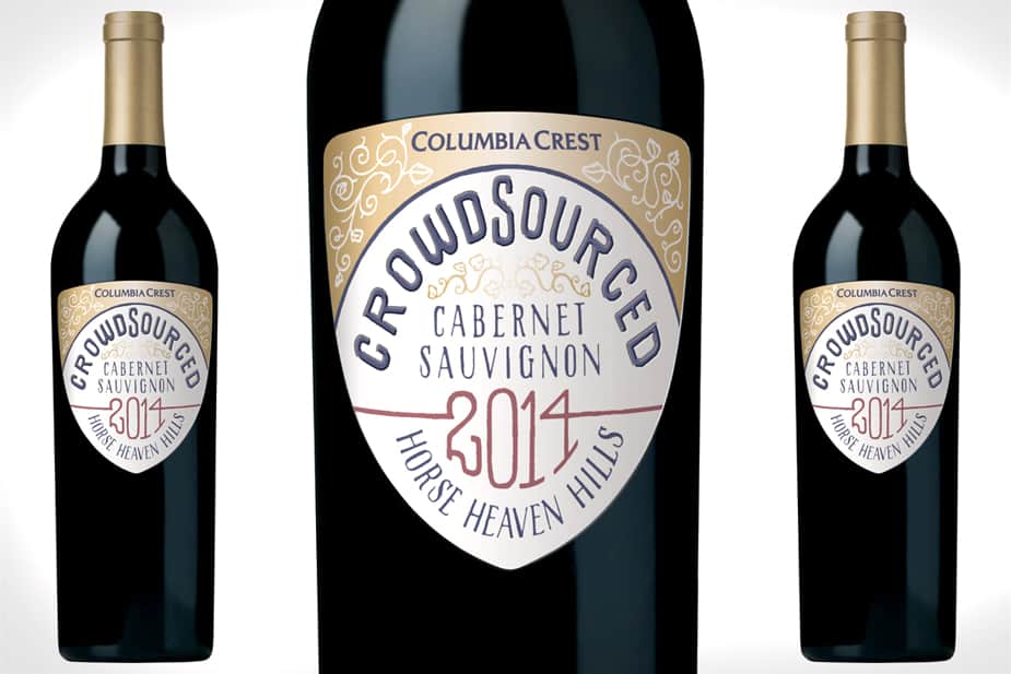 2014 crowdsourced cabernet bottle