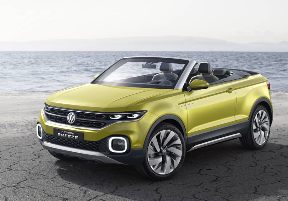 Volkswagen’s New T-Cross Breeze Concept Car Will Appeal to Tech Obsessed Millenials