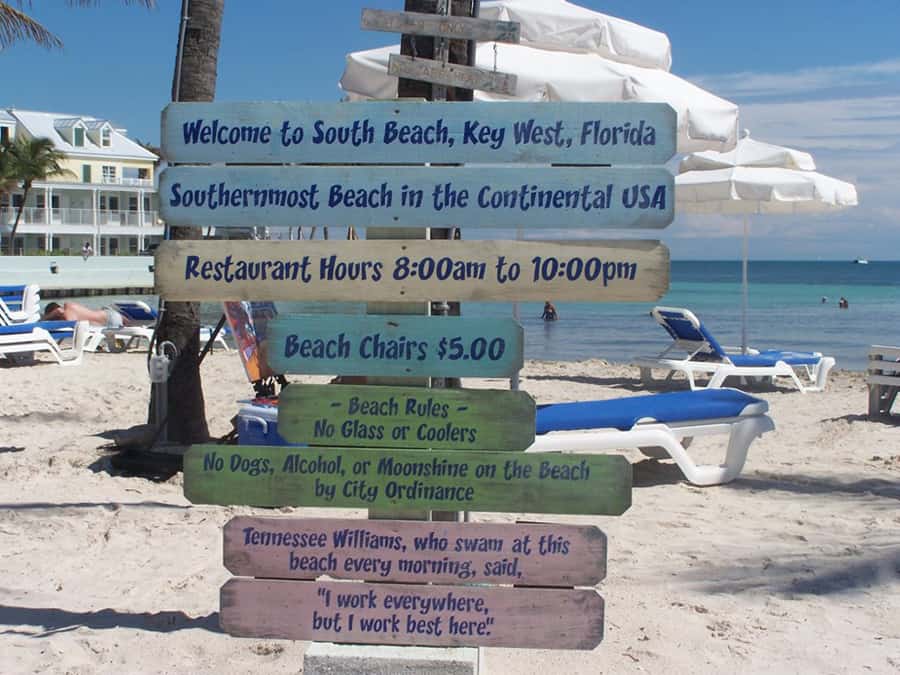 key west beach