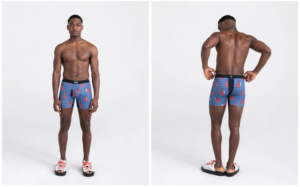 Black man wearing underwear