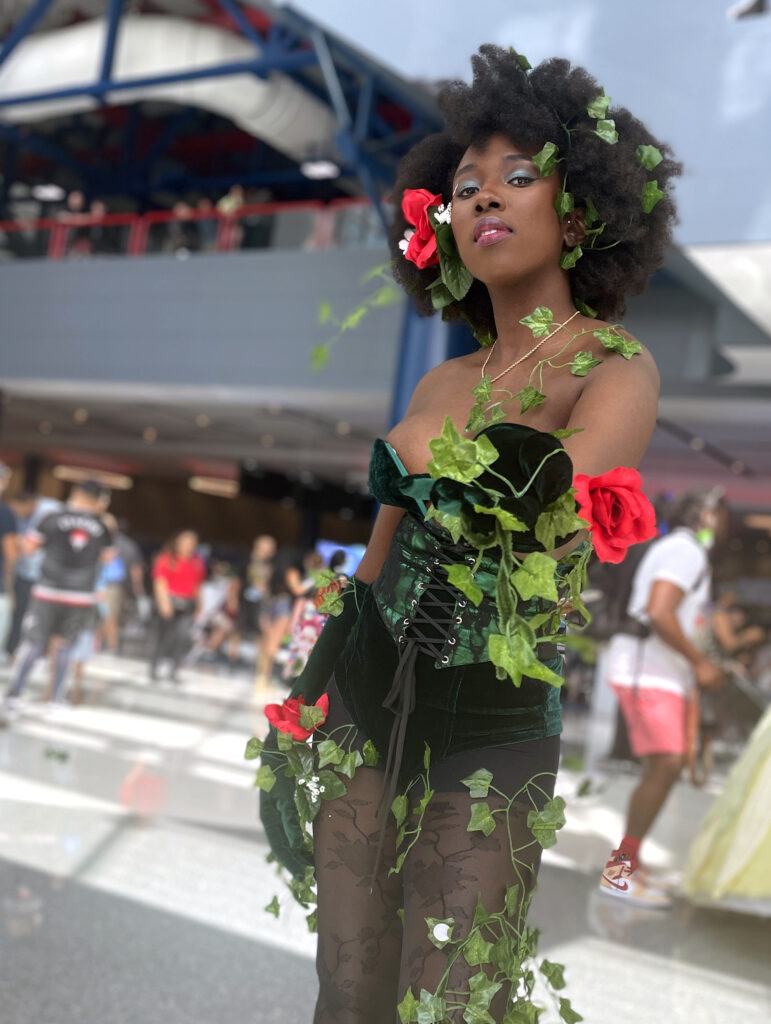 Poison Ivy Black Cosplayer at Comicpalooza
