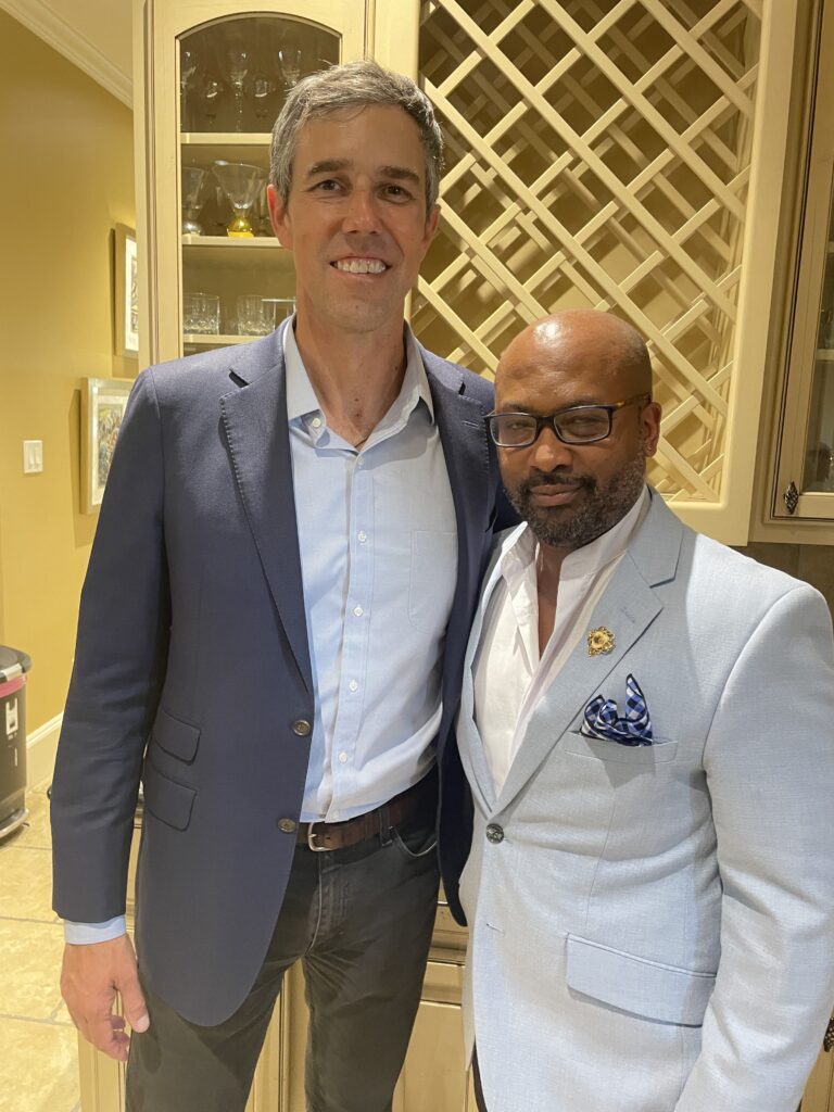 Texas Governor Candidate Beto O'Rourke and Frederick J. Goodall