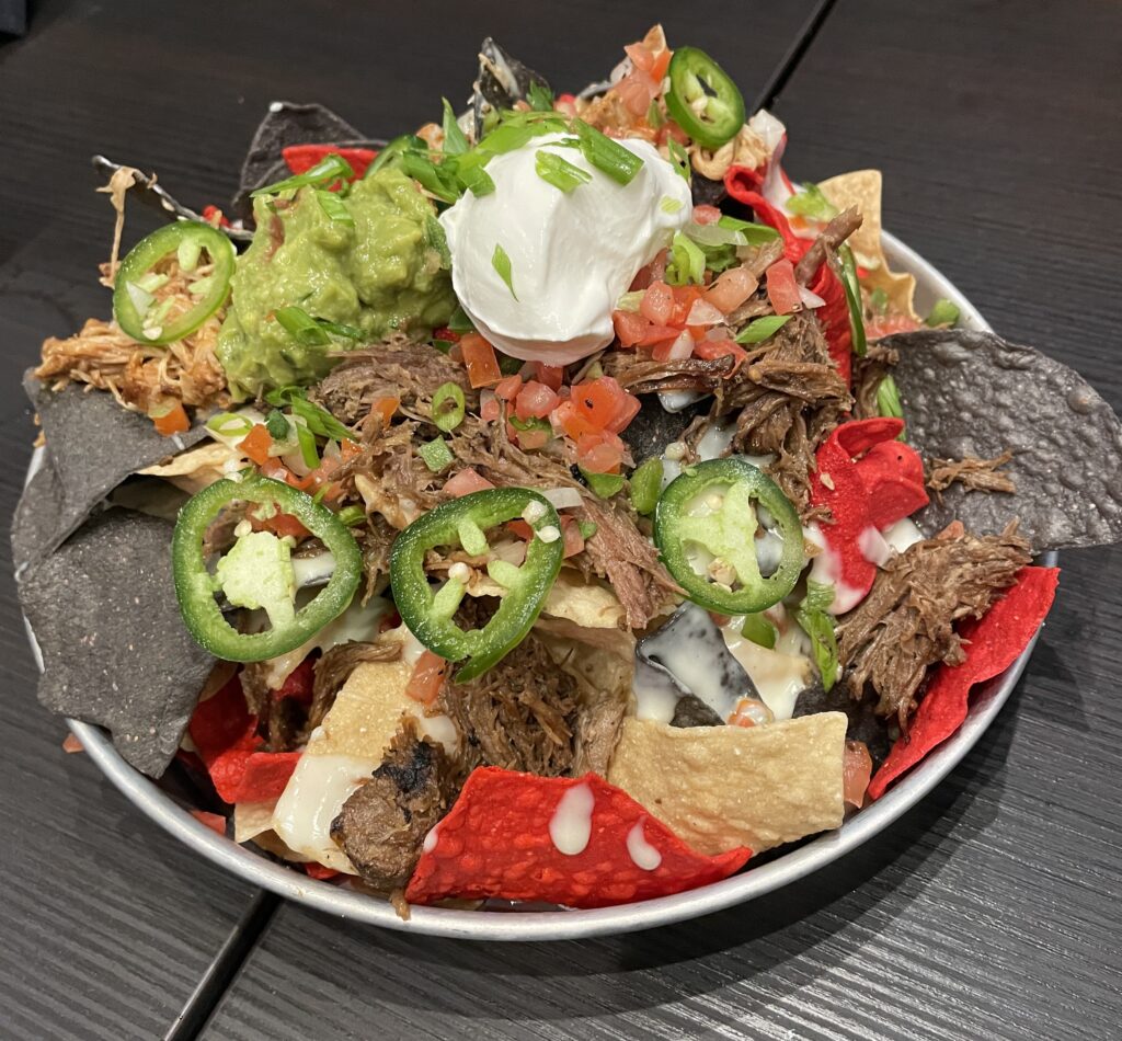 Depp Dish Nachos at Tom's Watch bar Houston